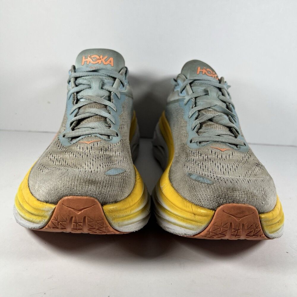 Hoka Bondi 8 Lace Up Athletic Running Shoes Sneakers Women's Size 10 B - READ! - Picture 2 of 9